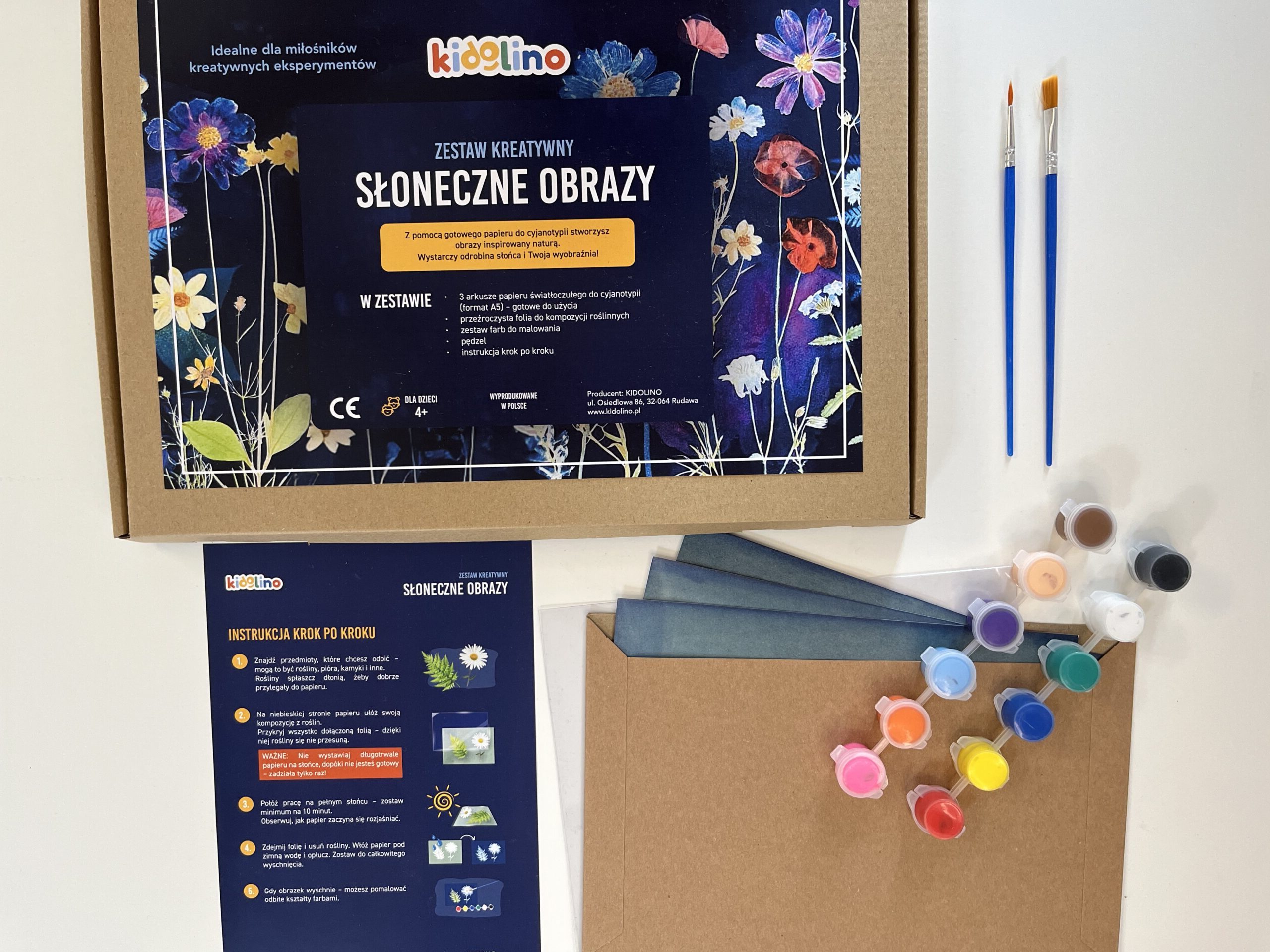 Słoneczne obrazy. Zestaw kreatywny do cyjanotypii.